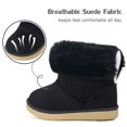 thumbnail image 2 of Toddler Snow Boots Girls Winter Boots,Black B,5 Toddler=CN22, 2 of 7