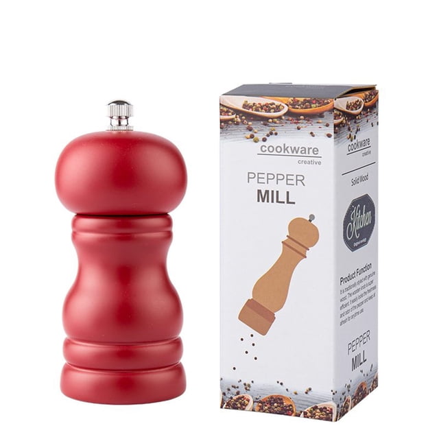 Molinillo de pimienta de madera maciza vankin para moler pimienta negra y pimienta de Sichuan manualmente.