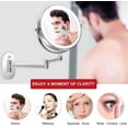 8 Inches Wall Mounted Makeup Mirror Double Sided 1X/10X Magnifying