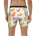 thumbnail image 4 of Cauagu Boho Bunny Print Men's Boxer Briefs, Funny & Cute Underwear Elastic Waistband Briefs Ideal Gift for Men,1-Pack, 4 of 7