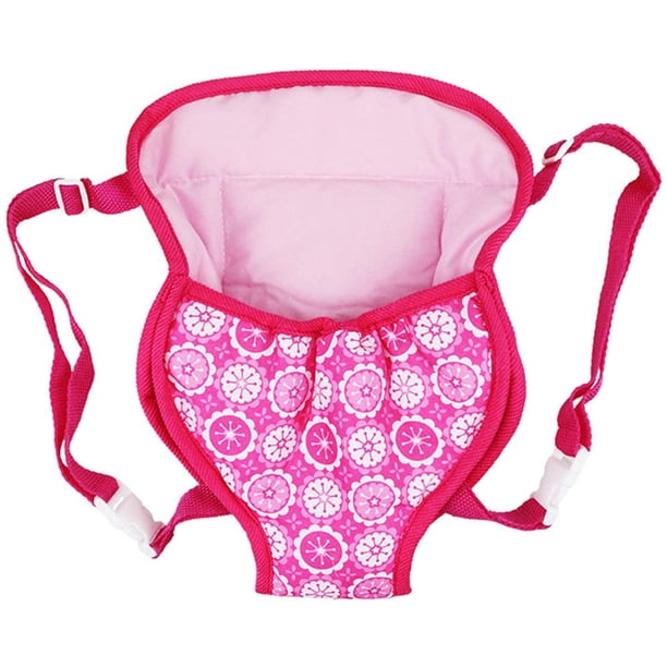 Baby Doll Carrier Mochila Accesorios para muñecas Portabebés Delantero y Trasero con Correas para muñecas de 15 a 18 Pulgadas,Púrpura Ormromra WMZL-479-3