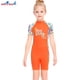 thumbnail image 3 of Buceo vela mojada chicas seco rápido stand stands traje de baño niños manga corta redondo cuello completo traje de neopreno para surfear natación buceo naranja Speravity OD003667-09, 3 of 7