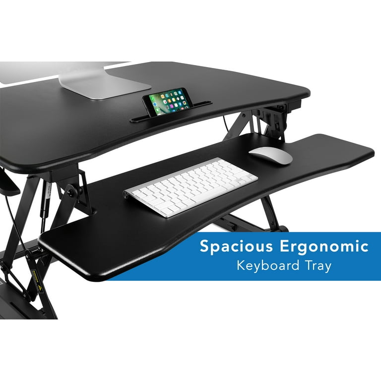 Mount It Height Adjustable Standing Desk Converter Workstation