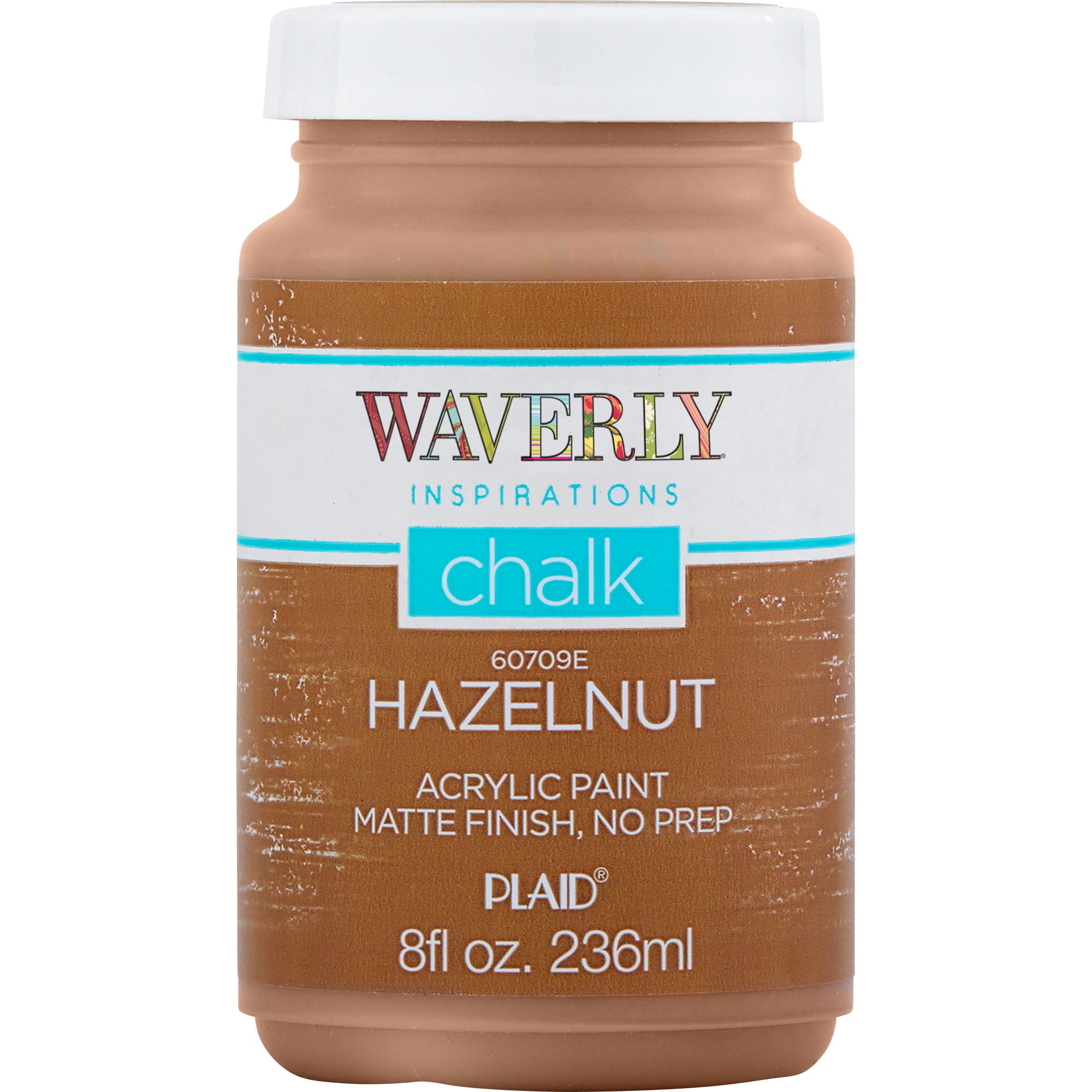 Waverly Inspirations 60709E Chalk Paint, Ultra Matte, Hazelnut, 8 fl oz