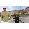 thumbnail image 4 of RICHCOIN Men's Crewneck T-Shirts Long Sleeve Shirts for Men Ribbed Knit Textured Solid Casual Pocket Basic Tee Tops, 4 of 7