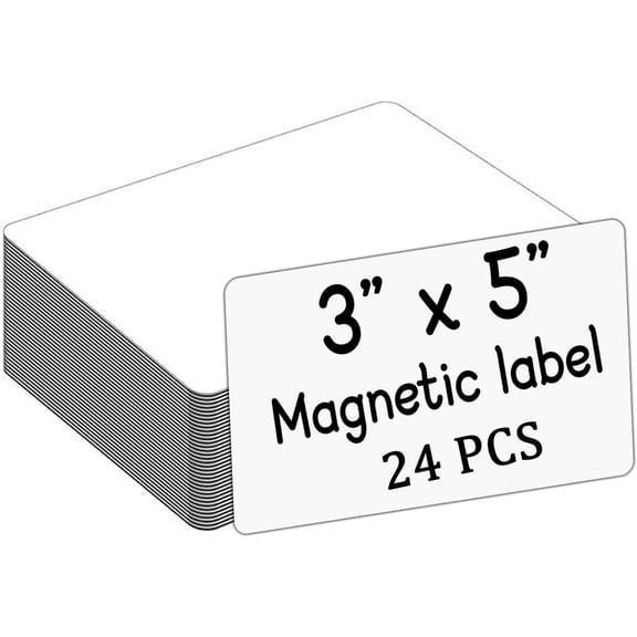 Dry Erase Magnets 24Pack 3x5, Reusable Small Board