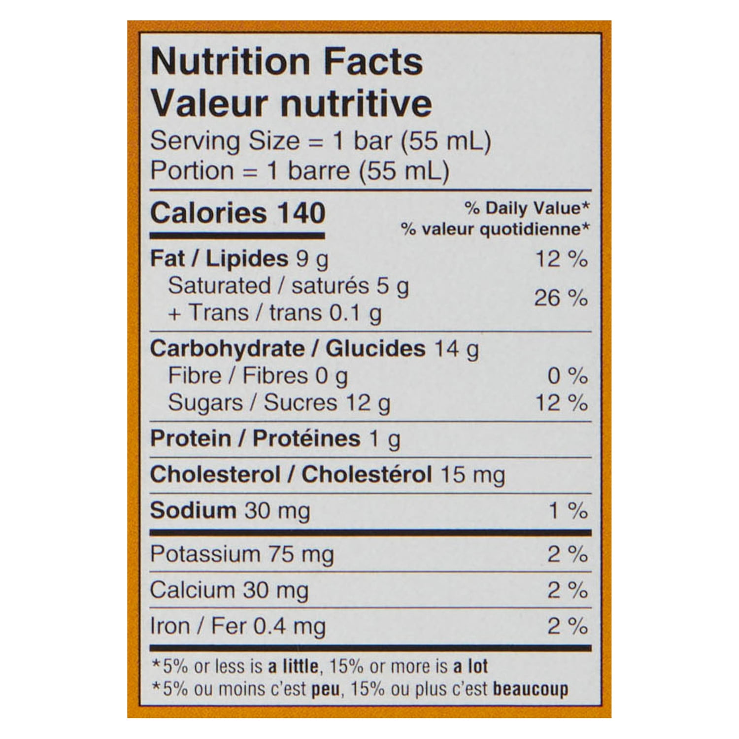 Chapman's Canadian Collection Caramel & Milk Chocolate Ice Cream Bar in a Carton, 8 x 55mL