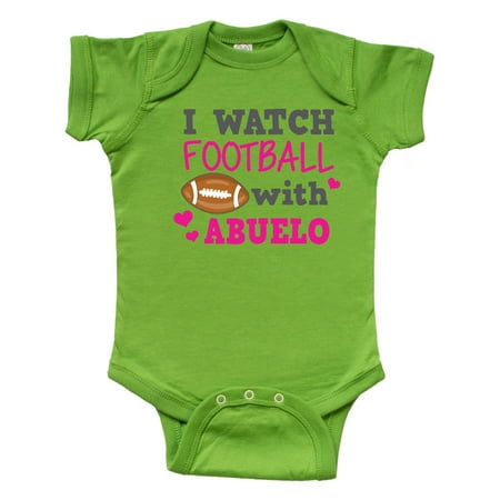 

Inktastic I Watch Football with My Abuelo Gift Baby Boy or Baby Girl Bodysuit