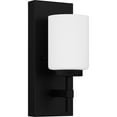thumbnail image 2 of Quoizel Wilburn 1-Light Integrated LED Matte Black Wall Sconce, 2 of 5