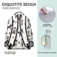 thumbnail image 5 of Schnauzer Dogs Backpack for School,Cute School Bag,Schoolbag with Adjustable Shoulder Straps & Padded Back,15.3"x11"x7.1"., 5 of 6