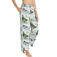 thumbnail image 6 of Salouo Mallard Ducks Wild Birds Print Women's Pajama Pants Casual Loose Sweatpants PJs Flowy Pants Drawstring Palazzo for Women Wide Leg Pants Lounge Pajama -Small, 6 of 8