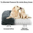 thumbnail image 3 of Nisrada Fluffy Plush Orthopedic foam Dog Bed & Cat Bed - Anti-Slip Pet Bed Crate Pad - Machine Washable Kennel Nest, Cozy Sleeping Mat for Extra Large Dogs, 3 of 8