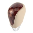 thumbnail image 4 of Ficarrico Pomo de palanca de cambios ergonómico para coche, accesorio modificado para Lexus GS300/430/450/460, cuero beige + madera de melocotón de color oscuro, 4 of 8