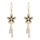 thumbnail image 2 of HomeKingdee Ladies Flower Diamond Tassel Earrings - Full Rhinestone Small Flower Long Dangling Earrings for Women Fashion Jewelry Accessories, 2 of 9