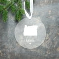 thumbnail image 4 of Koyal Wholesale US State Round Clear Acrylic Christmas Ornament, Oregon Home, Long Distance Christmas Ornament Ideas, 4 of 5