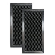 2-Pack Air Filter Factory 4 x 8-9/16 x 3/8 Microwave Charcoal Carbon Filters