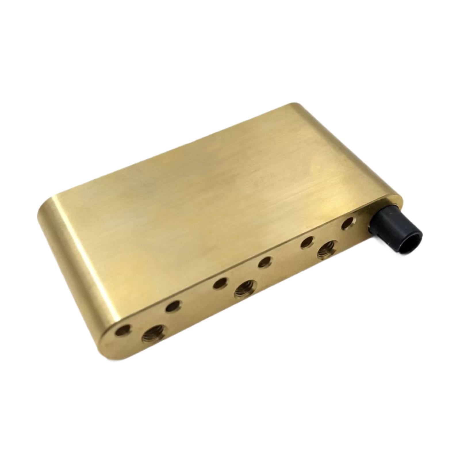 Tremolo Bridge Saddle Brass Guitar Tremolo Block Convenient Fit for Electric Guitar Enthusiasts