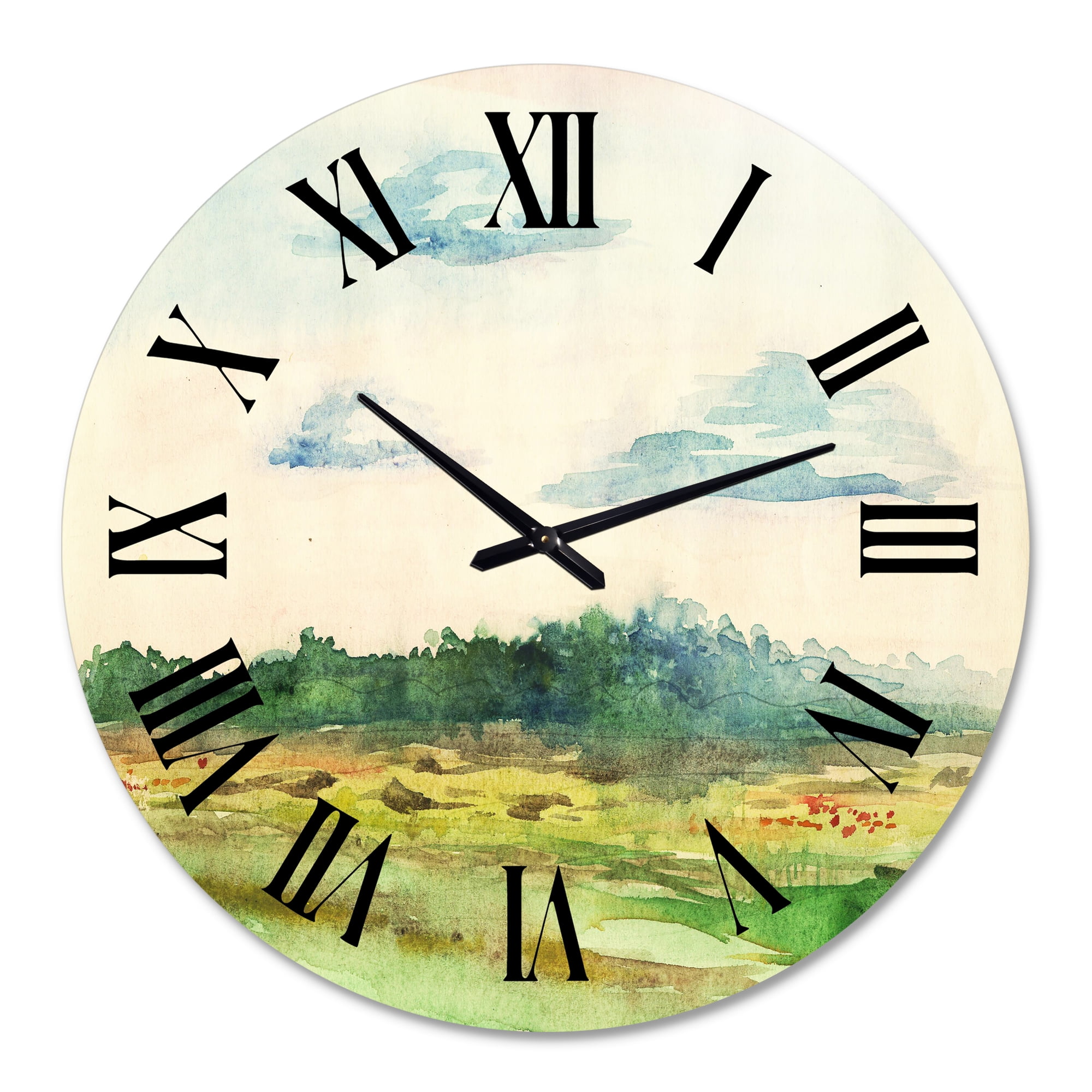 Designart 1 in Quartz Traditional Wall Clock