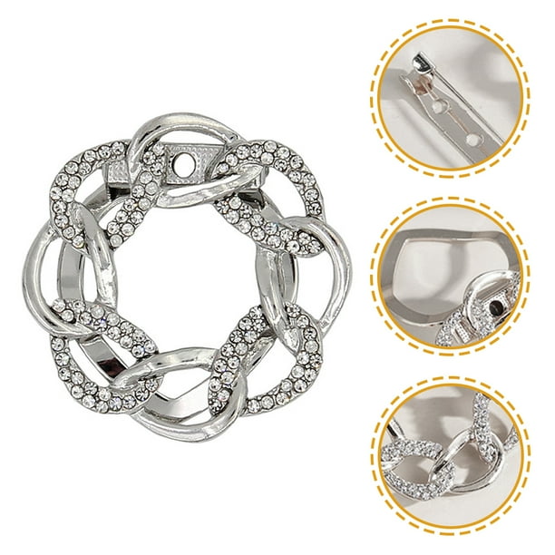 ◇DAKS◇ Beige Check Rope Silk Scarf Ring Set DCSC4E306I2 Scarf Ring Buckle Silk Scarf Clasp Clip Clothing Wrap Holder