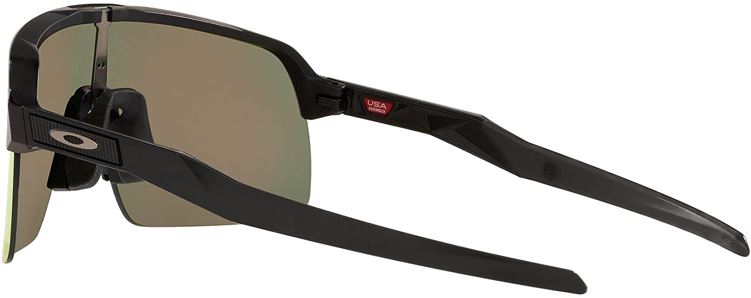 Oakley Mens Oo9463a Sutro Lite Low Bridge Fit Rectangular Sunglasses Matte Black/Prizm Ruby 39 Millimeters