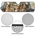 thumbnail image 6 of Yuyamidu German Shepherd Windshield Sun Shade Compatible with Wrangler Rubicon Sahara TJ JK JKU 2 & 4 Door Funny Driving Car Sun Shade Keep Your Vehicle Cool, 6 of 7