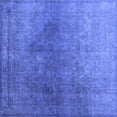 thumbnail image 1 of Ahgly Company Indoor Square Persian Blue Bohemian Area Rugs, 6' Square, 1 of 4