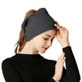 thumbnail image 2 of Baberdicy Wool Neck Gaiter & Cervical Support Collar - Warm Winter Neck Warmer for Men & Women with Neck Sensitivity, Cold Weather & Outdoor Work (Dark Gray), 2 of 4