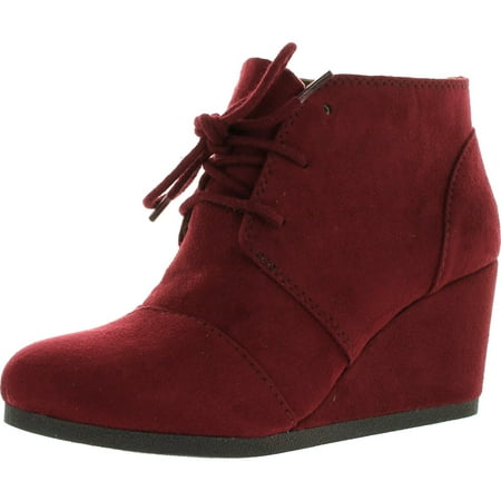 REX Lace Up Ankle Bootie Wedge