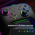 thumbnail image 3 of Enhanced Switch Pro Controller Compatible for Switch/Lite/OLED/PC, FIEHDUW Wireless Switch Controller for Ultimate Control with TURBO, Wake-up Function, 6-Axis Gyro, Adjustable Vibration, 5-Color LED, 3 of 6