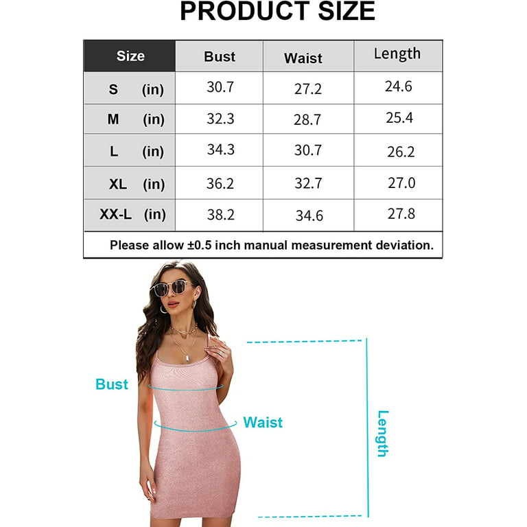  V FOR CITY Women's Cami Dress with Shelf Bra Sexy Spaghetti  Strap Night Out Bodycon Mini Dresses Long Tank Top : Clothing, Shoes &  Jewelry
