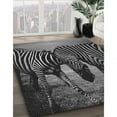 thumbnail image 3 of Ahgly Company Machine Washable Indoor Rectangle Transitional Charcoal Black Area Rugs, 2' x 5', 3 of 7