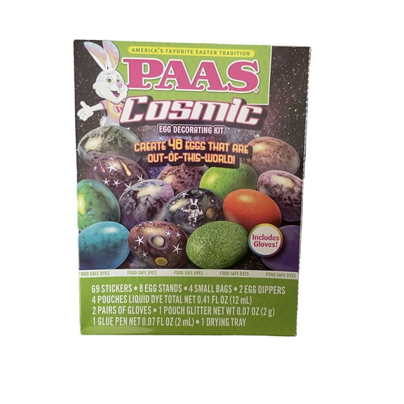 PAAS Cosmic Egg Decorating Kit Out of This World Galaxy Dye Kit for Girls and Boys