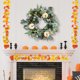 thumbnail image 1 of ¡Últimas Unidades!, Guirnalda de calabaza blanca de otoño para decoración del hogar, guirnalda colgante para puerta, adornos navideños, 40 cm Akmoler, 1 of 6