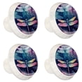 thumbnail image 2 of 4 Pcs Dragonfly Knobs for Kitchen Cabinet Cupboard Dresser Bookcase Drawer Pulls Handles Round Home Decor, 2 of 8