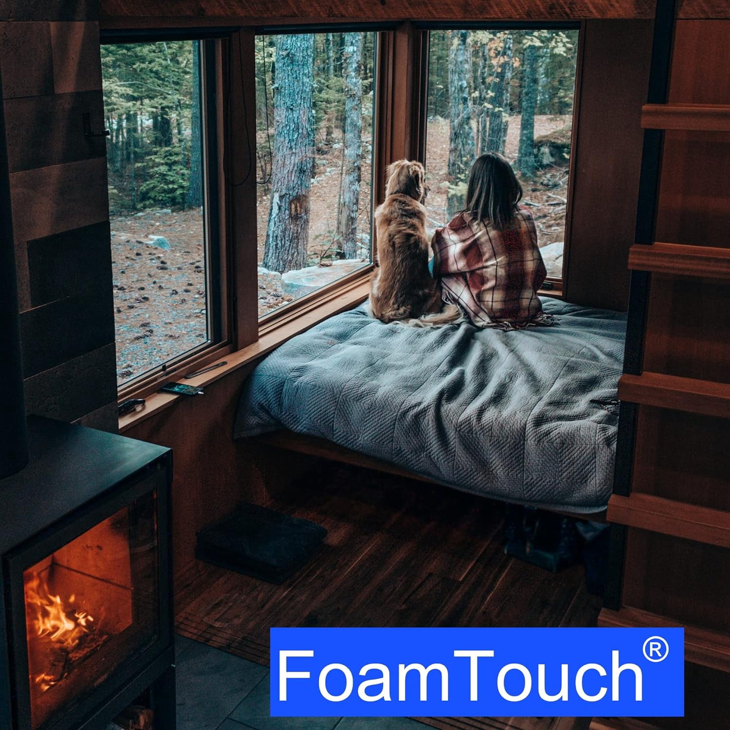 FoamTouch 5"x24"x72" Cool Gel Memory Foam Bench Cushion Replacement Medium Firm (Seat Replacement, Upholstery Sheet, Upholstery Foam, Mattress, Sofa Cushion, Foam Rubber Padding, Couch)