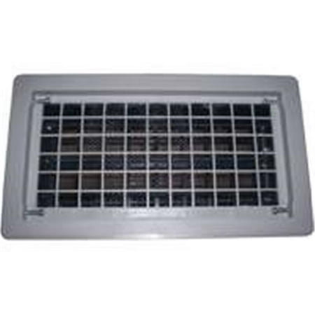 62 Vent - Bestvents 315CGR Foundation Vent, 62 sq-in Net Free Ventilating Area, Thermoplastic, Gray