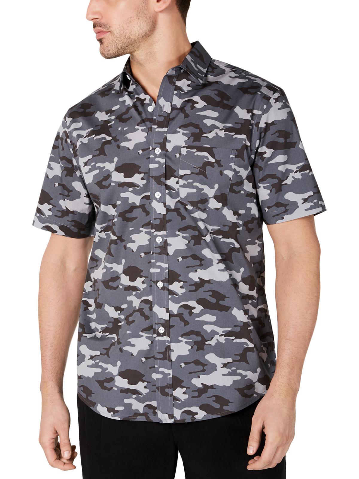 Club Room Mens Madden Camo Short Sleeve 