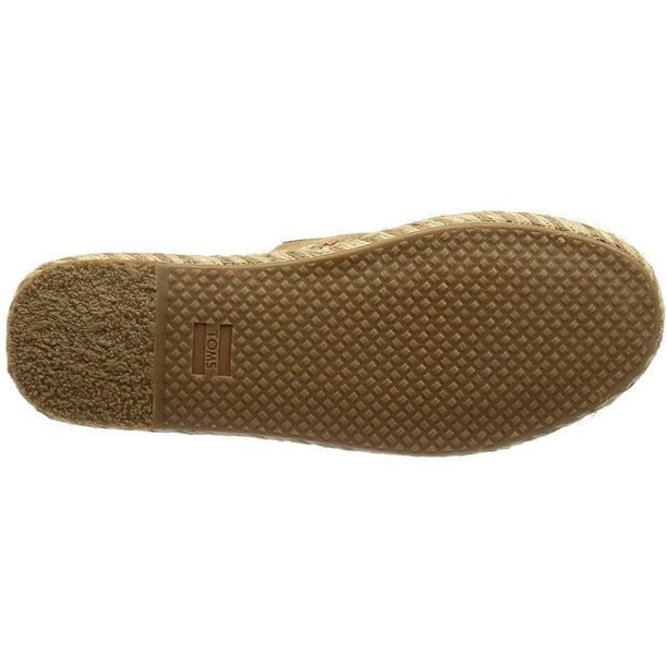 TOMS Clarita Espadrille Slide Sandals Toffee Suede Walmart