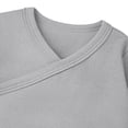 thumbnail image 5 of Ohufall 0-24M Bodysuit For Infant Cotton V Neck Long Sleeve , Solid Color Side Snap Newborn Onesie For Boys Girls, 5 of 6