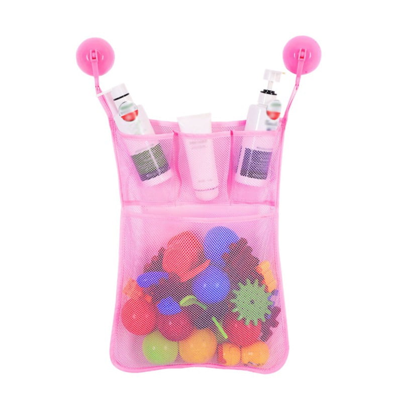 KAV 3-Tier Shower Caddy storage hanging baskets providing ample storage space for bathing essentials PP-Polypropylene Hot pink