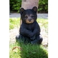 thumbnail image 2 of Statue de Jardin Assise Ourson Noir, 2 of 6