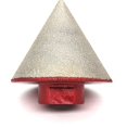 thumbnail image 1 of SHAR Brazed Diamond Burr for Stone, Ceramic, Tile, and Glass Countersink - Conical Point, 48mm Diameter, 1 of 5