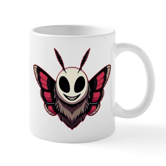 CafePress - Evil Moth - 11 oz Ceramic Mug - Novelty Coffee Tea Cup