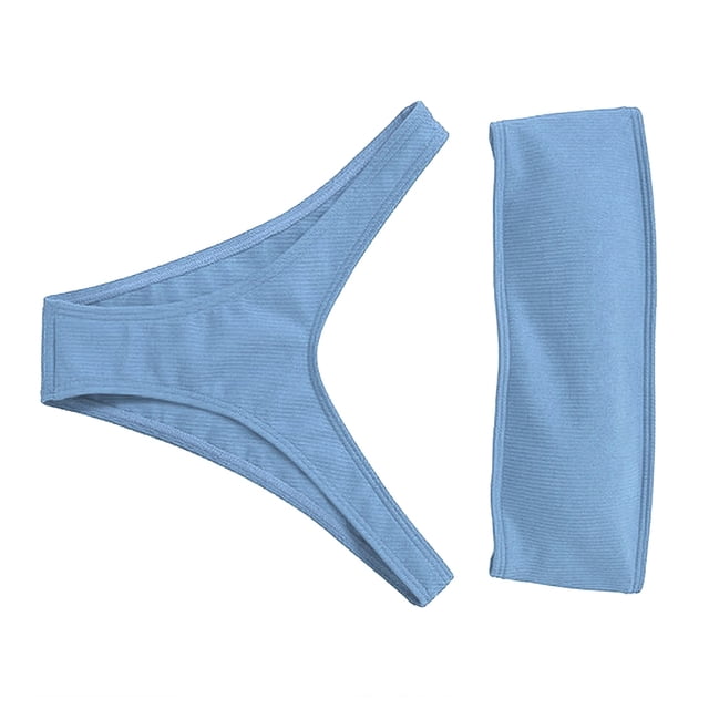 Wosthever Traje de baño de mujer Traje de baño Ropa de playa Traje de baño de vacaciones Azul claro Type2 NO2