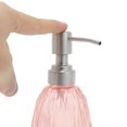 thumbnail image 3 of Unique Bargains 1 Pc Durable Argyle Soap Dispenser 11.84oz Orange Silver Tone, 3 of 6