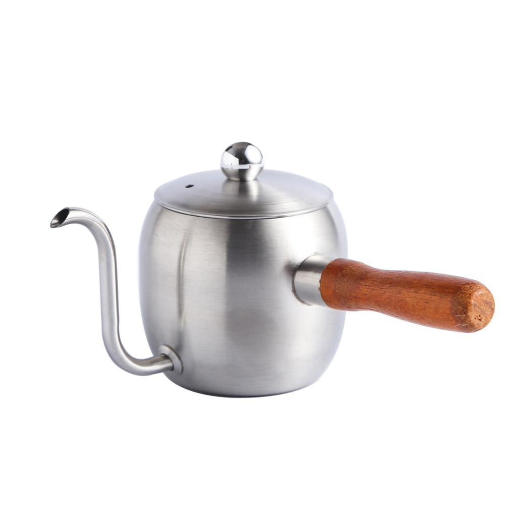 1pc Vintage Stainless Steel Whistling Pour Over Coffee Kettle with Tea  Filter - Long Spout Water Kettle for Perfect Coffee and Tea Brewing