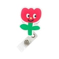 thumbnail image 4 of Portatarjetas retráctil para carrete de identificación, cordón retráctil de 65cm, regalo para el Día de las enfermeras, colgante con Clip, colgador de Flor, 4 of 8