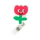 thumbnail image 4 of Porta credencial retráctil con clip para cinturón, cordón retráctil de 65 cm para nombre. Flor, 4 of 9