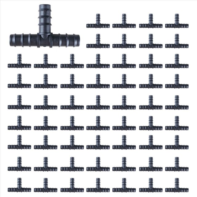 200 Piezas de Conectores de Riego por de 16 mm, Conectores en T con Púas, Conectores de Riego para Tuberías de , Tuberías de Agua