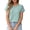 AB Green, variant on Plus Size Summer Tops for Women Crewneck Short Sleeve Shirts Waffle Knit Jacquard T Shirts Soft Blouses Pink 2XL